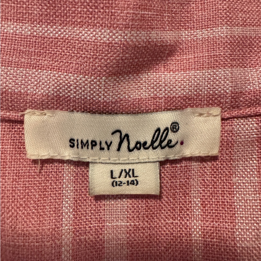 Simply Noelle Pink and White Striped Women’s  Dress - Picture 4 of 7